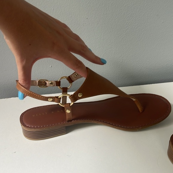 Tan/brown Kelly & Katie Sandals - Picture 2 of 2